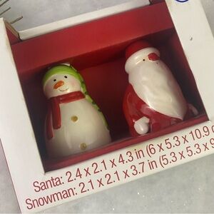 Festive Santa and Snowman Holiday Decor Set